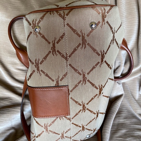 Satchel style equestrian grid bag - Picture 4 of 8